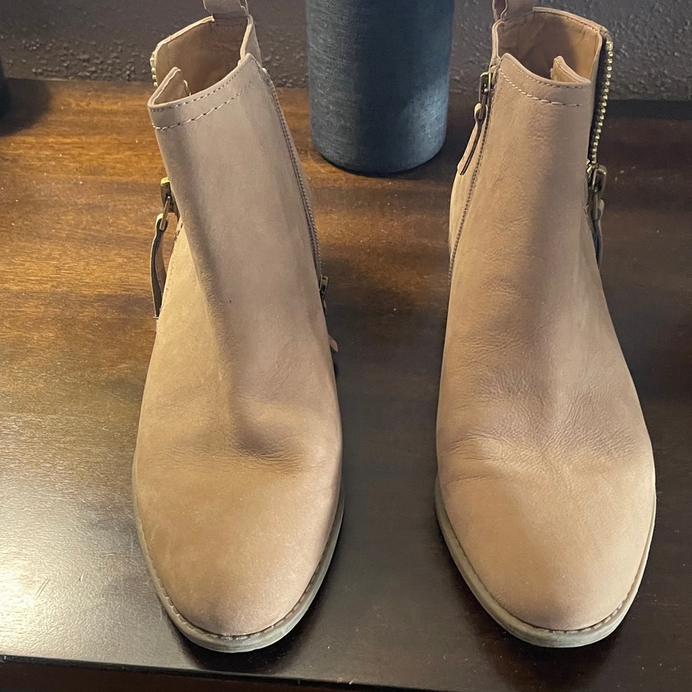 Franco Sarto Classic Tan Ankle Booties